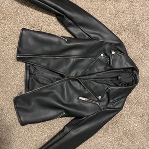 H&M men’s XS faux leather jacket